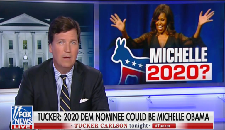 ‘Don’t bet against Michelle Obama’: Tucker Carlson predicts former first lady will be 2020 Democratic nominee