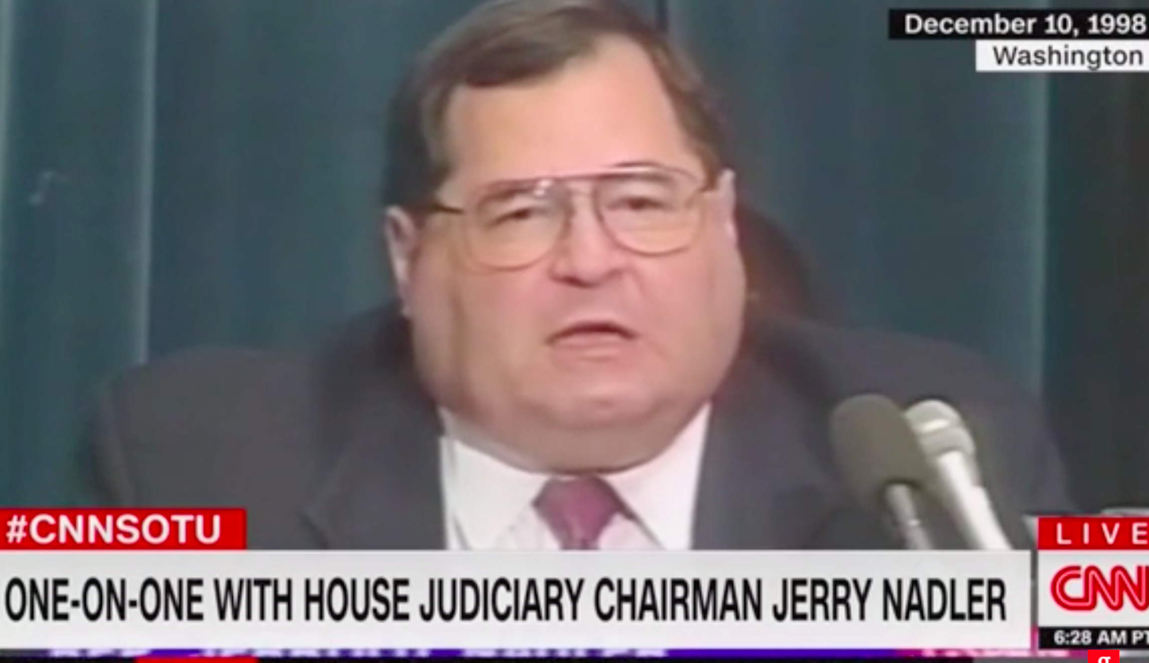 Nadler denies he flipped on partisan impeachments, despite 1999 clip saying it will cause ‘bitterness’
