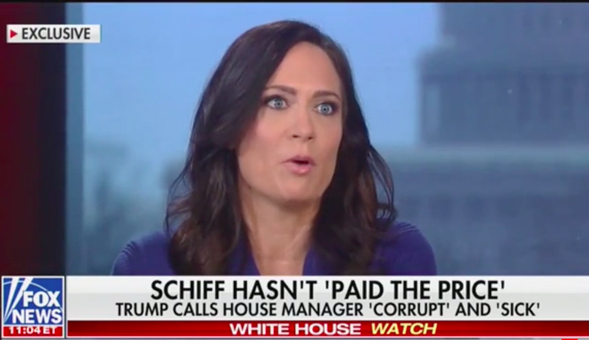 Stephanie Grisham says Schiff was having a ‘little bit of a mental issue’ when he claimed Trump threatened him