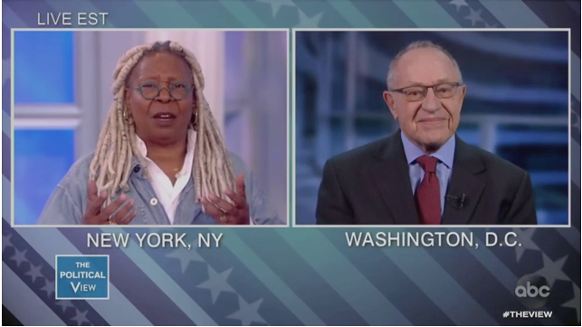 WATCH: Whoopi Goldberg lectures Dershowitz about being ‘respectful’ after he laughs at her