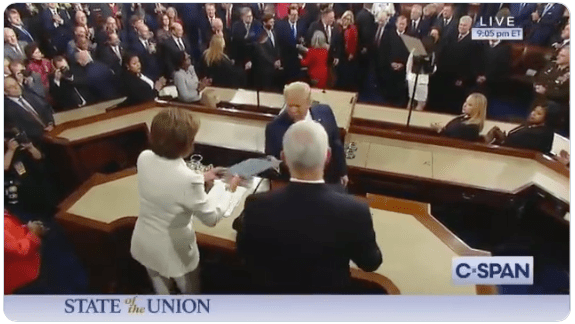 WATCH: Trump snubs Pelosi handshake at State of the Union address