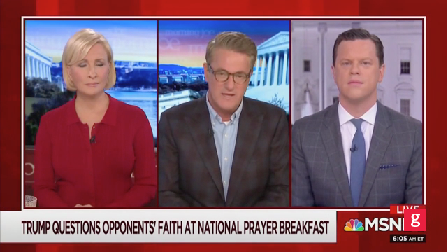 Joe Scarborough blasts religious leaders at prayer breakfast for ‘grotesque’ response to Trump