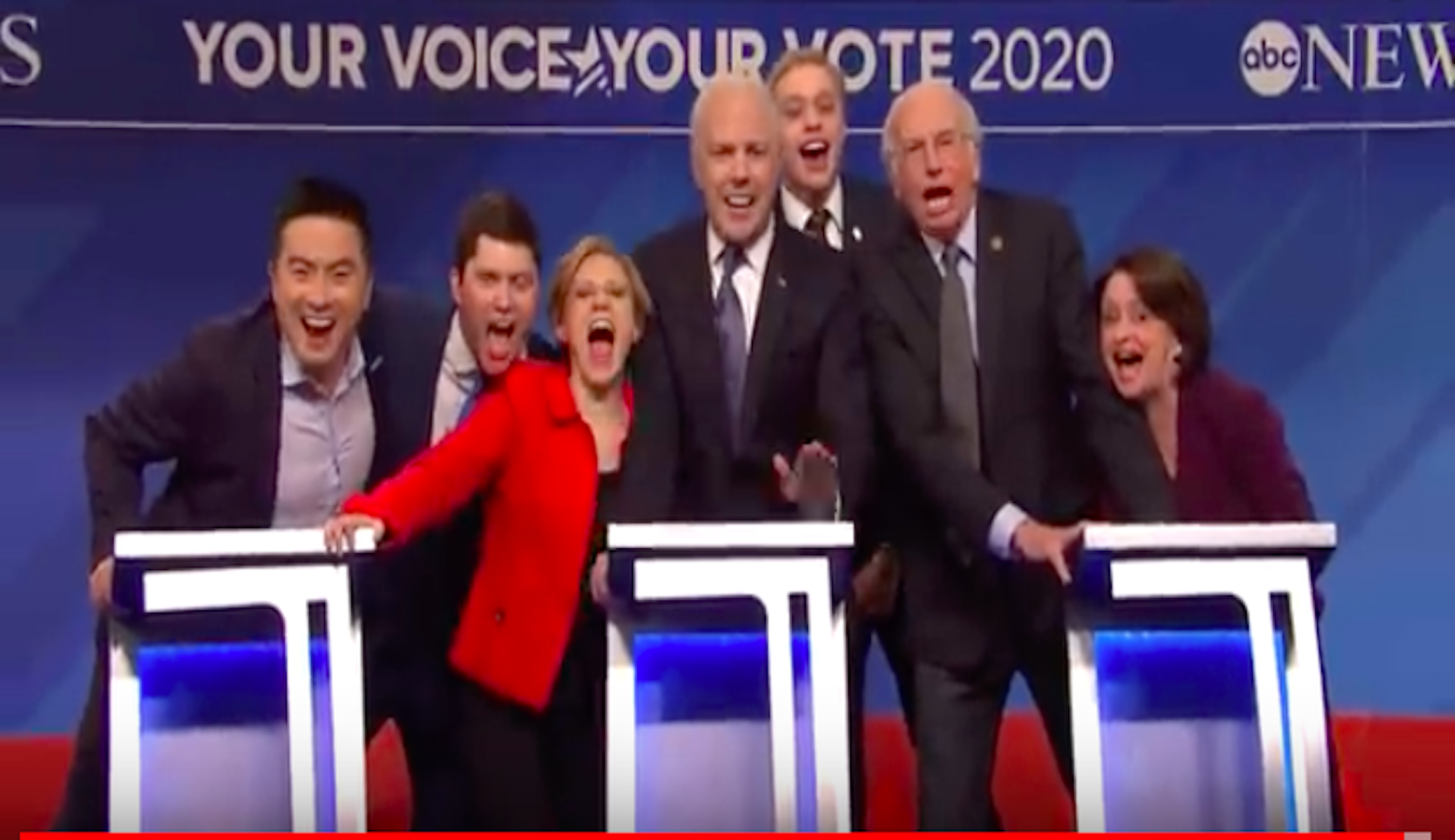 ‘Our future MSNBC contributors’: Saturday Night Live mocks 2020 Democrats in cold open