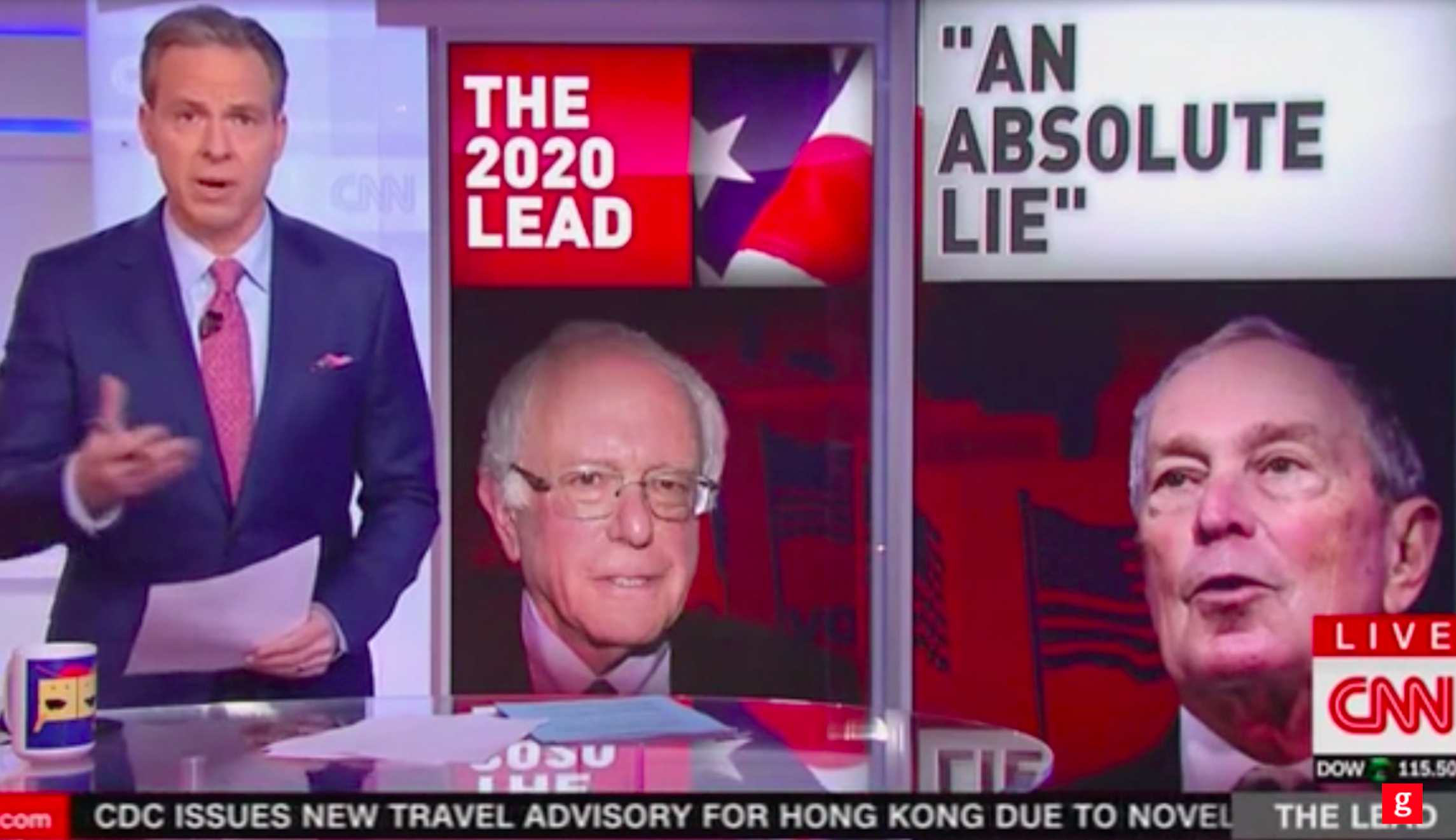 Jake Tapper ‘shocked’ by Bernie Sanders aide who made ‘wild, incendiary allegations’ about Bloomberg