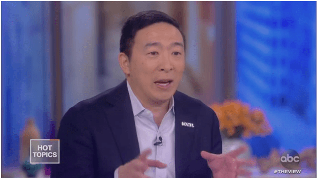 Andrew Yang explains to Joy Behar why AOC is not old enough to be vice president