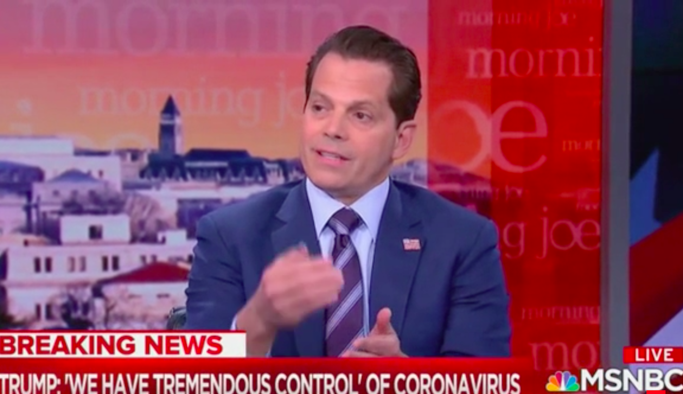 ‘Donald Trump is the virus’: Anthony Scaramucci blames market plunge on president