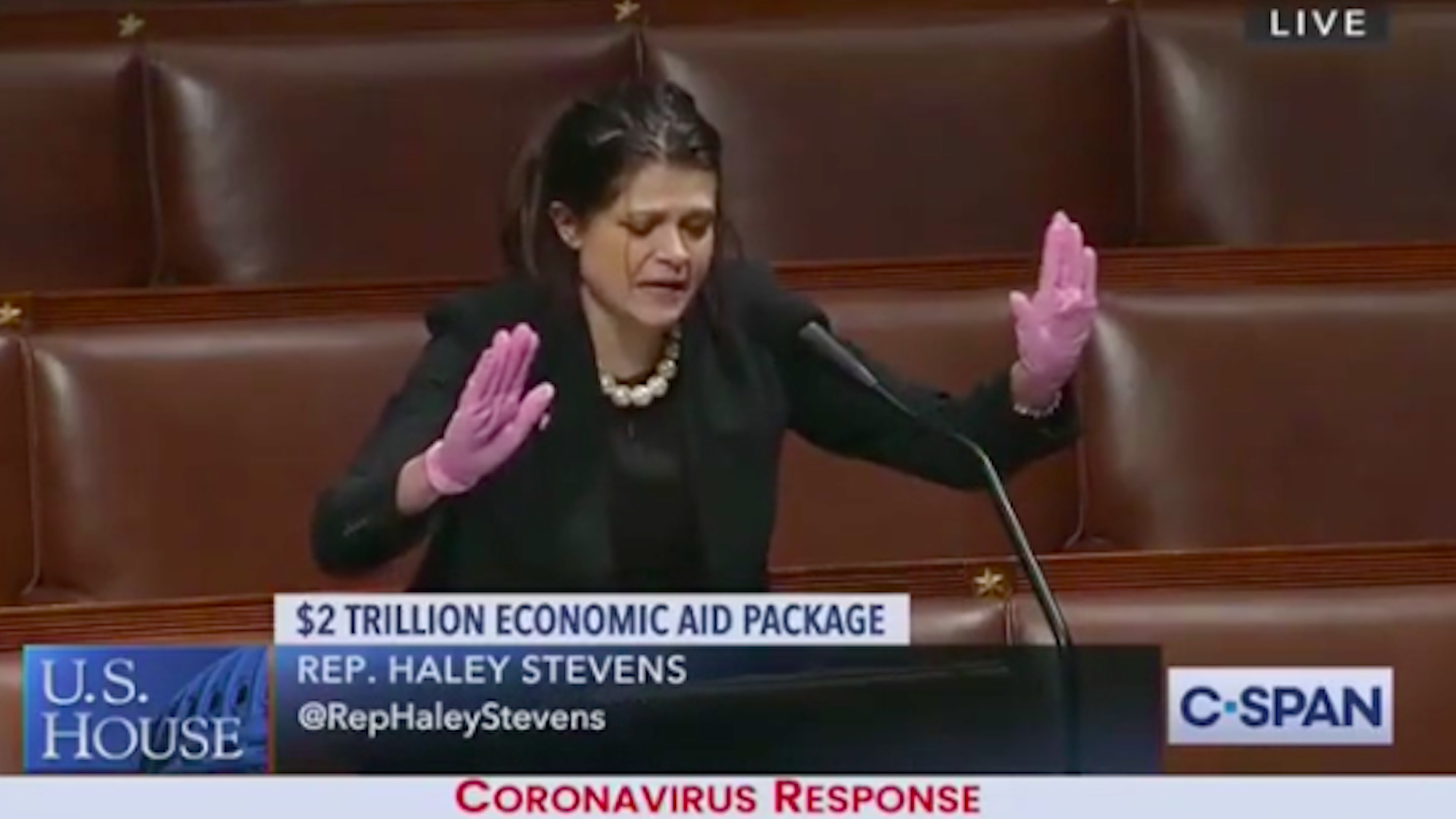 ‘You will see darkness’: Shouting Democrat ruled out of order in House floor speech on coronavirus bill