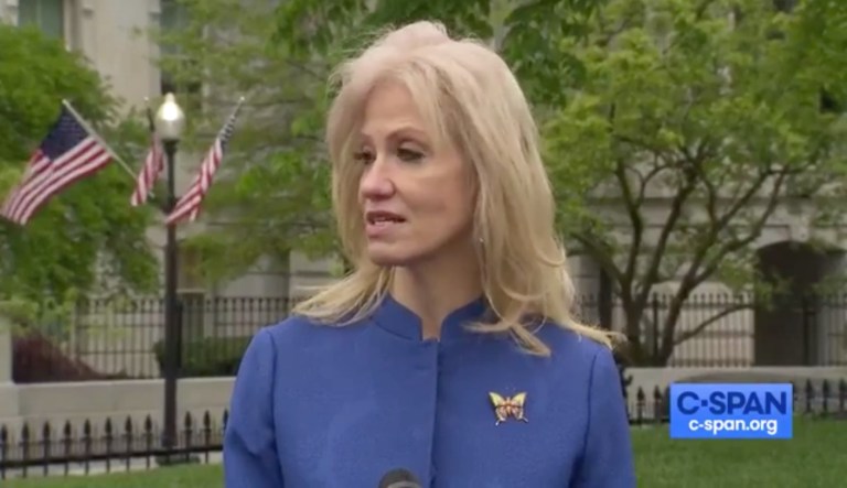 ‘Unbecoming’: Kellyanne Conway scolds CBS reporter for White House briefing question