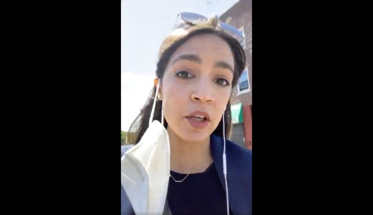 AOC repeatedly coughs into air on livestream after removing coronavirus mask