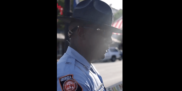 Video shows black Georgia state trooper telling protesters he only kneels ‘for one person: God’