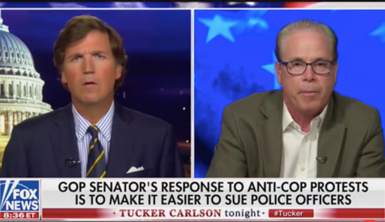 ‘Taking your cues from Chuck Schumer’: Tucker Carlson confronts GOP senator over support for Black Lives Matter