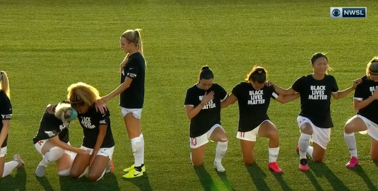 ‘I wanted to remain true to myself’: Professional soccer player explains why she broke with team to stand during national anthem