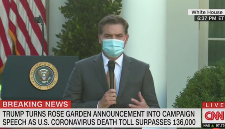 ‘Soiled the WH Rose Garden’: Jim Acosta accuses Trump of using White House for ‘campaign rally’