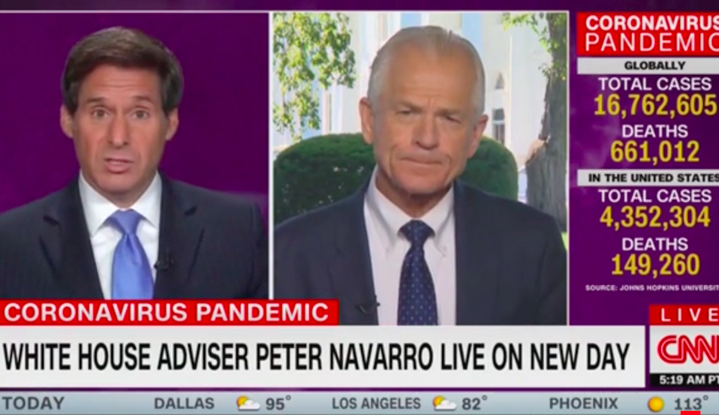 CNN host confronts Peter Navarro for calling coronavirus the ‘China virus’