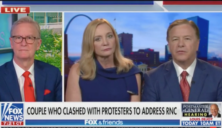 McCloskeys tell suburban voters that riots will take place in ‘a neighborhood near you’