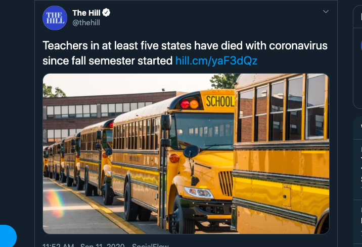 Misleading headlines about dead teachers drum up fears about in-person schooling