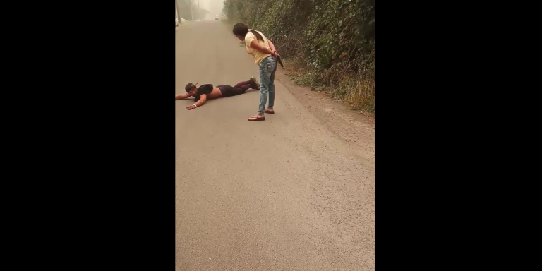 VIDEO: Oregon woman holds suspected arsonist at gunpoint until police arrive