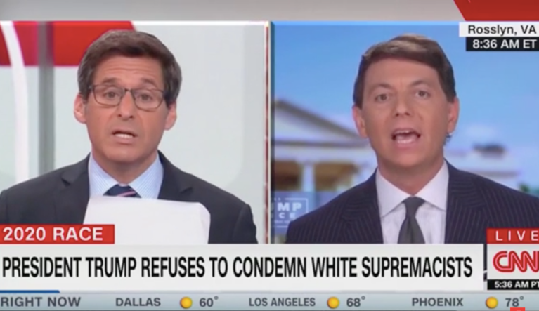 Trump campaign spokesman and CNN anchor get into verbal brawl over Proud Boys moment at debate