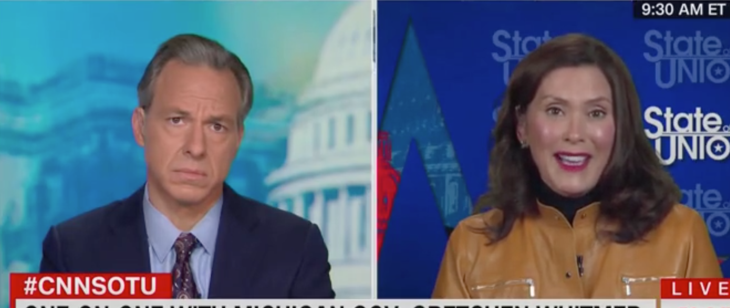 Whitmer falsely claims on CNN that Trump called coronavirus a ‘hoax’: ‘Sad irony’