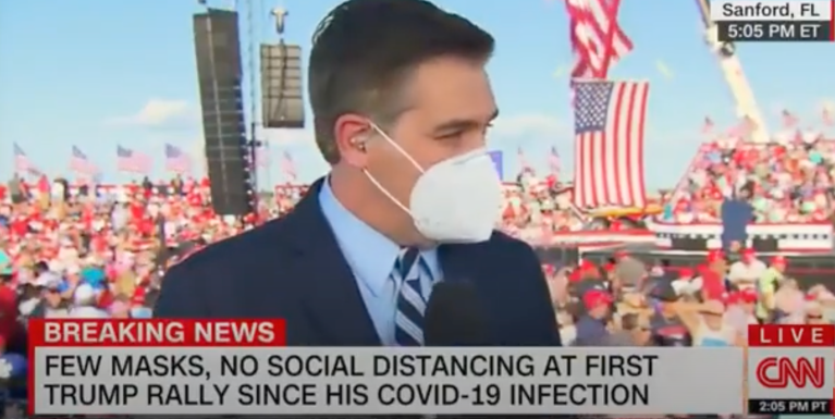 CNN’s Jim Acosta responds to hecklers yelling ‘CNN sucks’ during live report at Trump rally