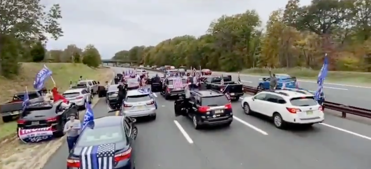‘We shut it down!’: Hundreds of Trump supporters shut down Garden State Parkway