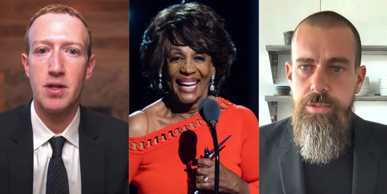 Maxine Waters asking BLM to amp up ‘confrontations’ amid Chauvin trial, still active on Facebook and Twitter while Trump is not