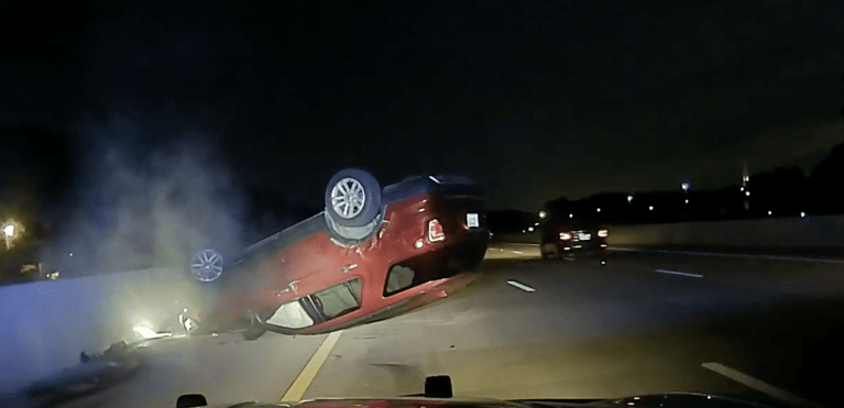 Arkansas woman sues police after car chase ends with her vehicle flipping over