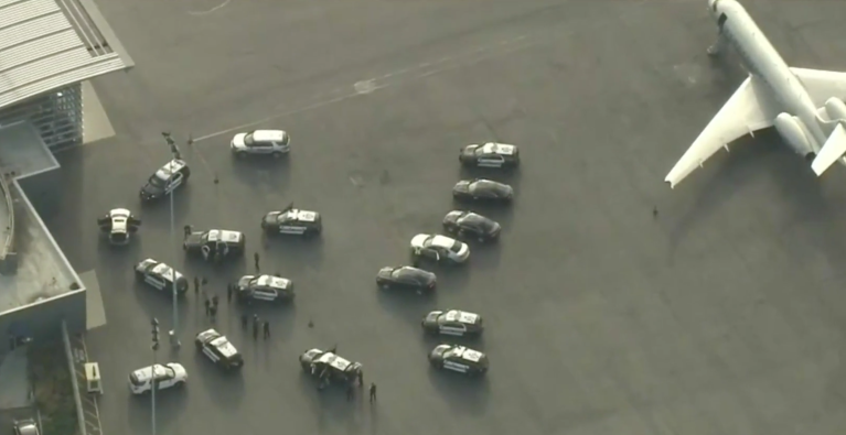 Man in custody after driving through fence and onto taxiway at LAX