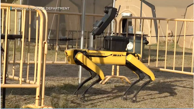 Honolulu police using robot dog to take temperatures of homeless people
