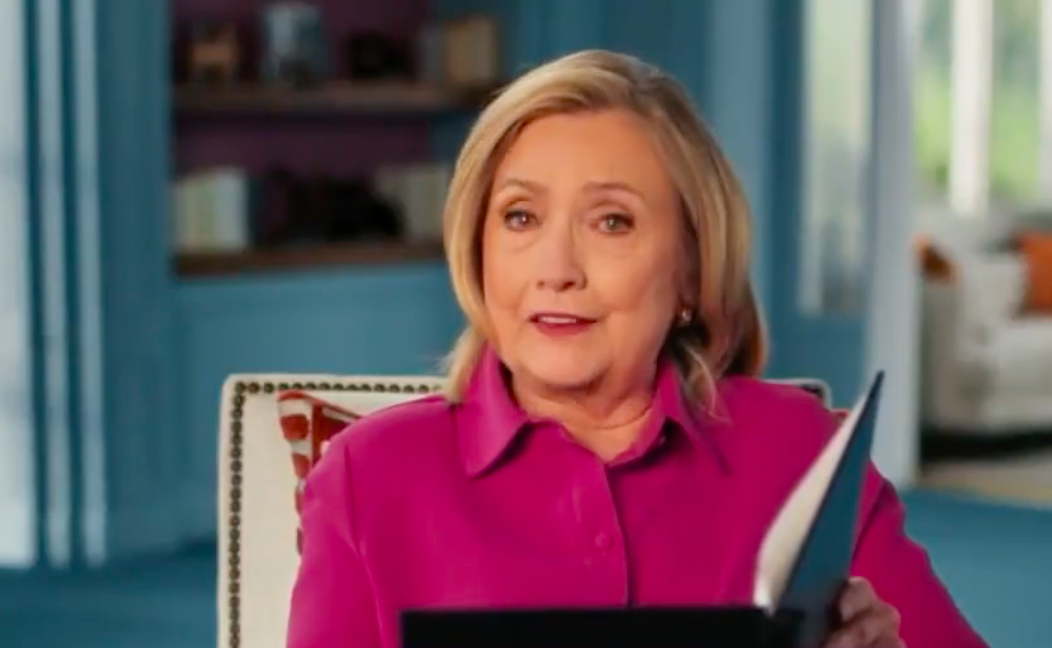 Hillary Clinton cries as she reads would-be victory speech from 2016