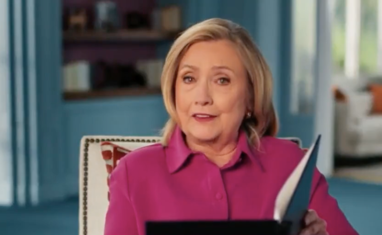 Hillary Clinton cries as she reads would-be victory speech from 2016