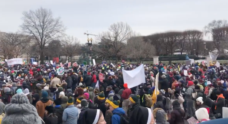 WATCH: March for Life fills downtown DC streets on freezing Friday