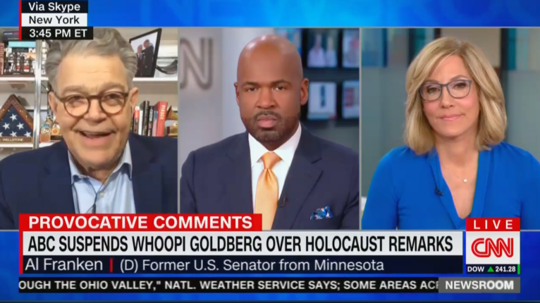 Al Franken says Whoopi Goldberg isn’t antisemitic, pointing to name change