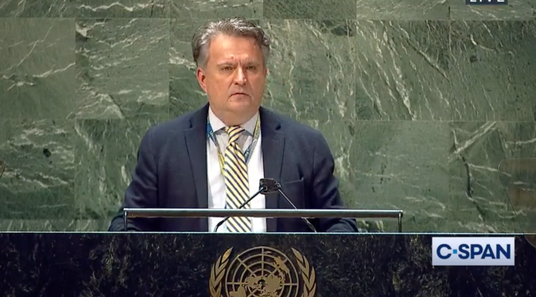 Ukraine’s UN ambassador suggests Putin should ‘kill himself’ like Hitler did ‘in the bunker’