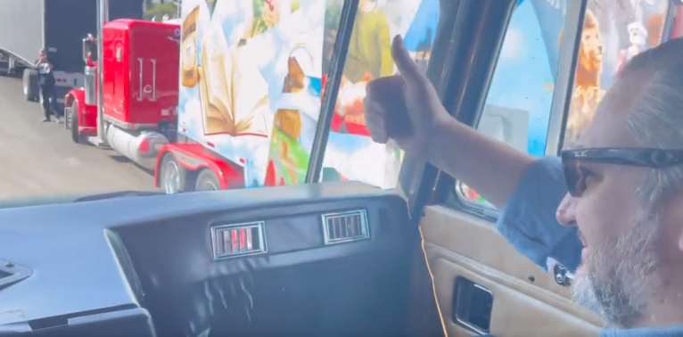 Ted Cruz rides shotgun in ‘People’s Convoy’ for fourth day of protests