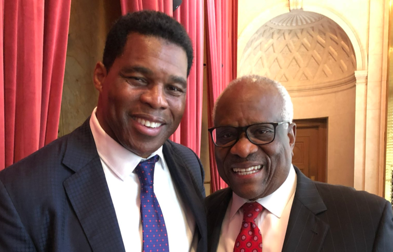 Justice Clarence Thomas meets with Georgia GOP Senate hopeful Herschel Walker