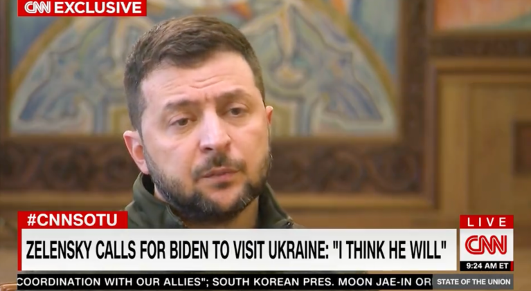 Zelensky says Biden should visit Ukraine
