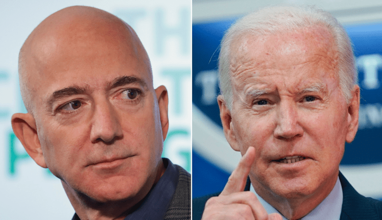 ‘Straight ahead misdirection’: Bezos renews feud with Biden over gas prices