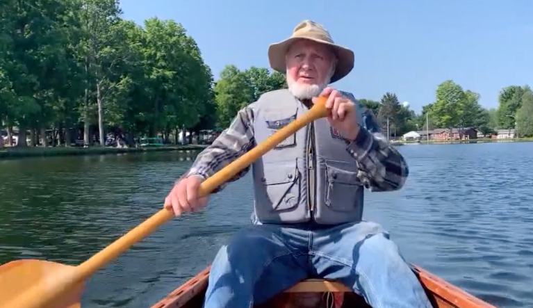 WATCH: 81-year-old retired teacher paddles 230 miles to raise money for students