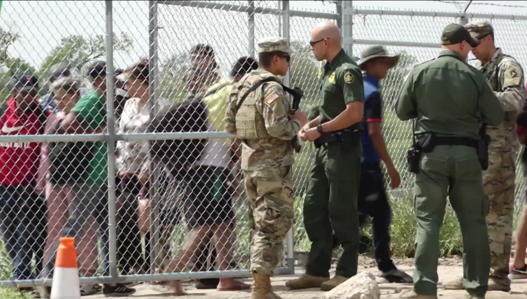 Border Patrol accused of violating protocol by allowing migrants in through fence on private land