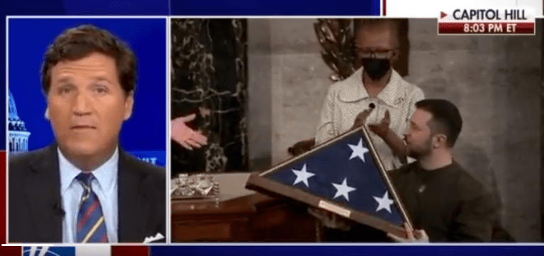 WATCH: Tucker Carlson slams Biden and Congress for aiding ‘strip club manager’ Zelensky