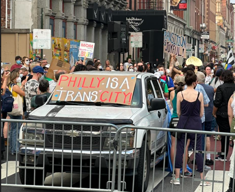 ‘God is trans’ and other fanatical protest signs at the Moms for Liberty summit