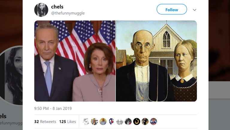 Twitter mocks ‘creepy twins’ Schumer and Pelosi for their Trump response