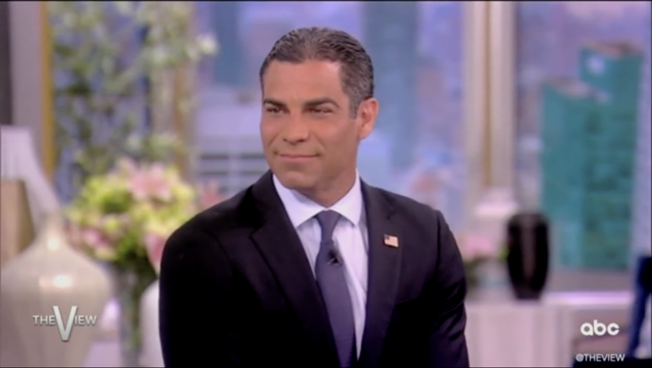 Republican presidential candidate Francis Suarez answers for his support of Trump on The View