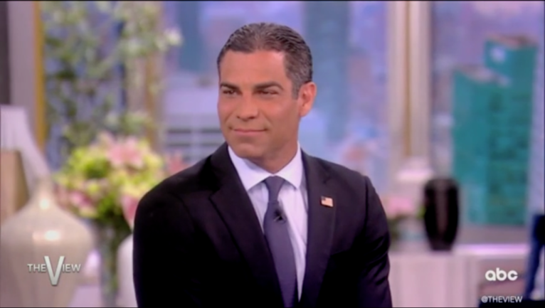 Republican presidential candidate Francis Suarez answers for his support of Trump on The View
