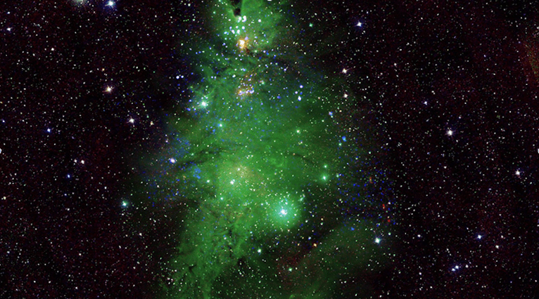 NASA discovers Christmas treelike star cluster in the Milky Way