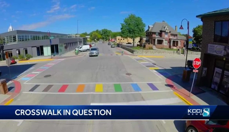Trump administration orders Iowa city to make ‘inclusive’ rainbow crosswalks white again