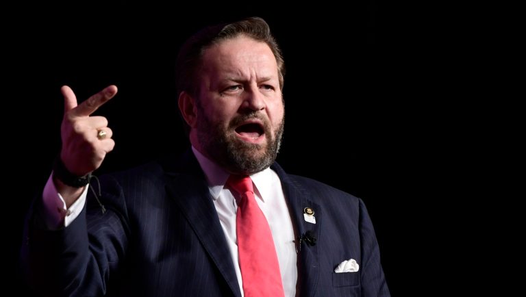 Former Trump aide Sebastian Gorka speaks at the 2018 Values Voter Summit in Washington, Saturday, Sept. 22, 2018. 