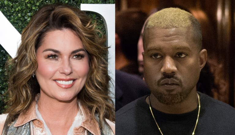 Shania Twain and Kanye West.
