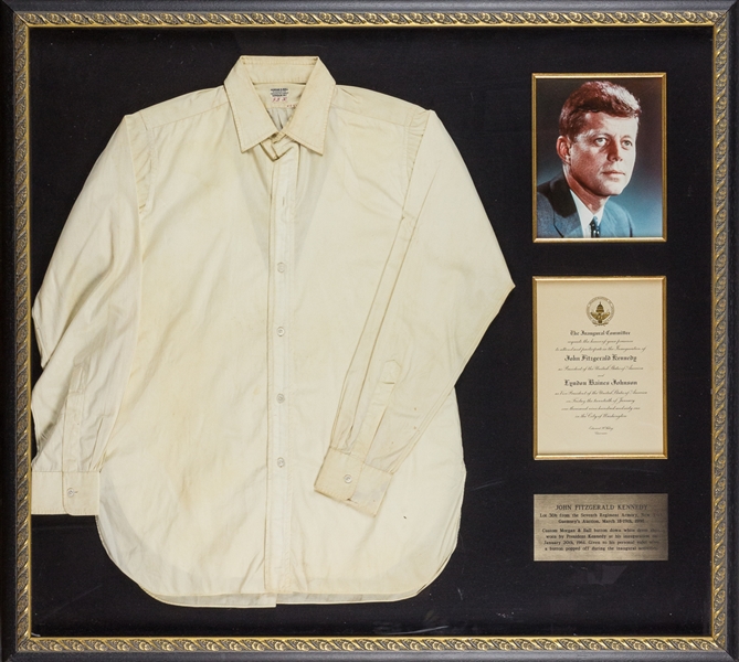 JFK must-haves at auction: Presidential flag, inauguration shirt